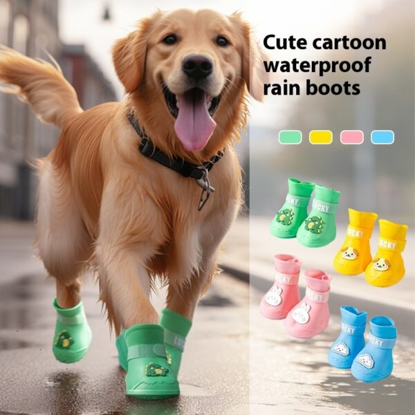 Medium Large Dog Waterproof Anti-drop Dog Shoes Pet Anti-dirty Booties Summer Outwear